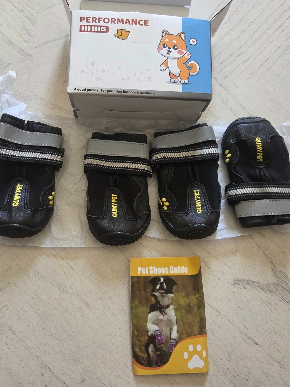QUMY Dog Shoes Paw Protectors for Hot Summer Pavement